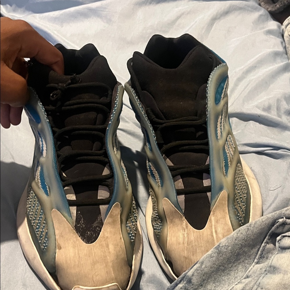 Yeezy 700 v3 Athletic Shoes - Black and Blue